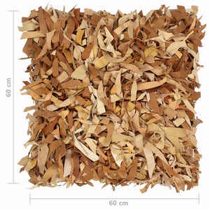 Μαξιλάρι Shaggy Ταμπά 60x60 εκ. από Δέρμα και Βαμβάκι