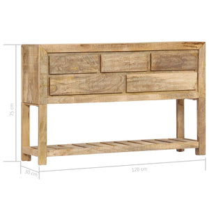 Κονσόλα 120 x 30 x 75 εκ. από Μασίφ Ξύλο Μάνγκο - Pakobazaar