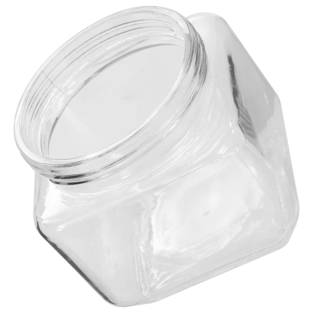 Βάζα Αποθήκευσης 6 τεμ. 800 ml με Ασημί Καπάκι