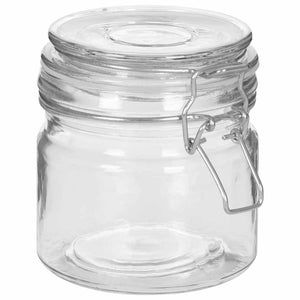 Βάζα Αποθήκευσης 6 τεμ. 500 ml με Καπάκι Κλιπ