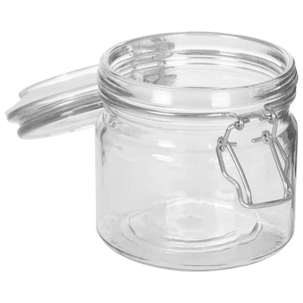 Βάζα Αποθήκευσης 6 τεμ. 500 ml με Καπάκι Κλιπ