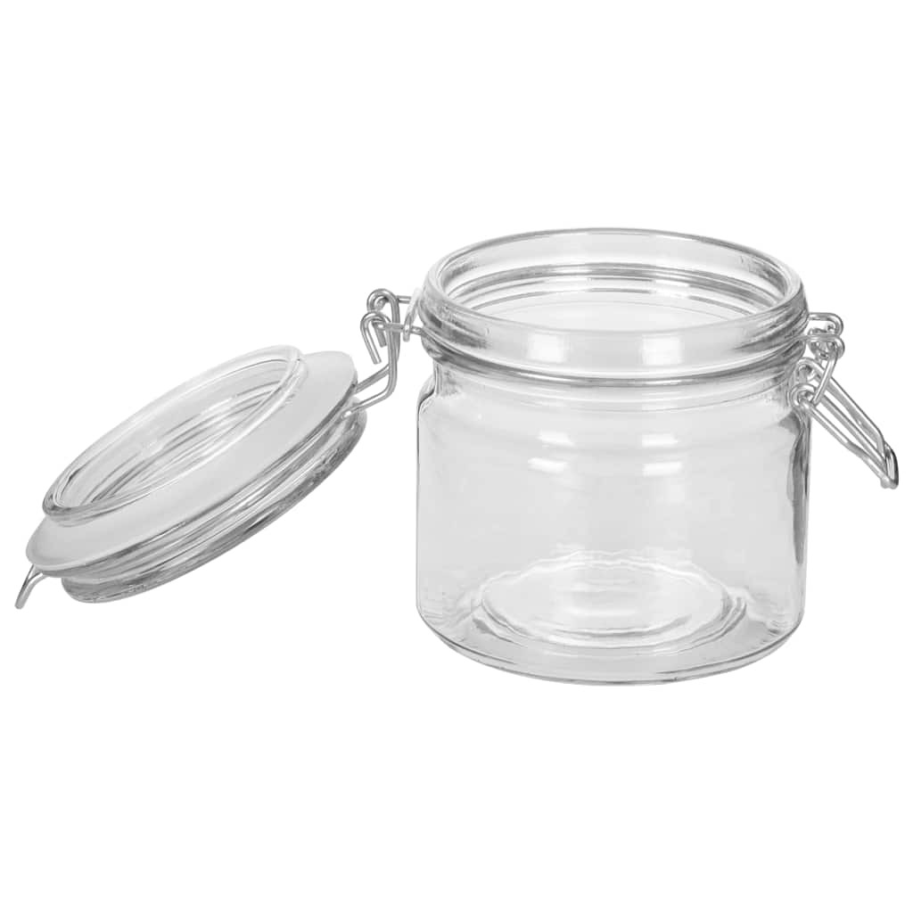 Βάζα Αποθήκευσης 6 τεμ. 500 ml με Καπάκι Κλιπ
