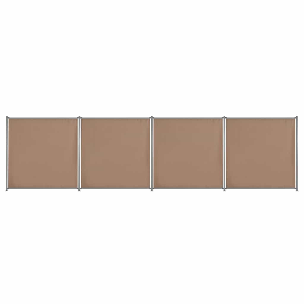Πάνελ Περίφραξης 4 τεμ. Χρώμα Taupe 720 x 180 εκ. Υφασμάτινα