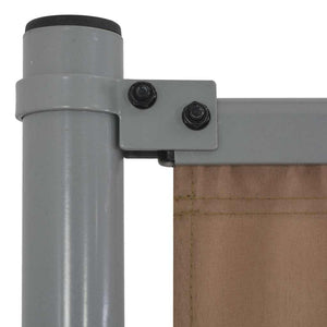 Πάνελ Περίφραξης 4 τεμ. Χρώμα Taupe 720 x 180 εκ. Υφασμάτινα