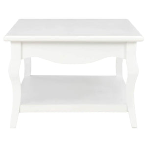 Τραπεζάκι Σαλονιού Λευκό 110 x 60 x 40 εκ. από MDF