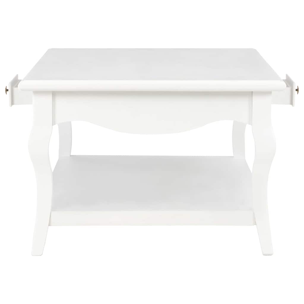 Τραπεζάκι Σαλονιού Λευκό 110 x 60 x 40 εκ. από MDF