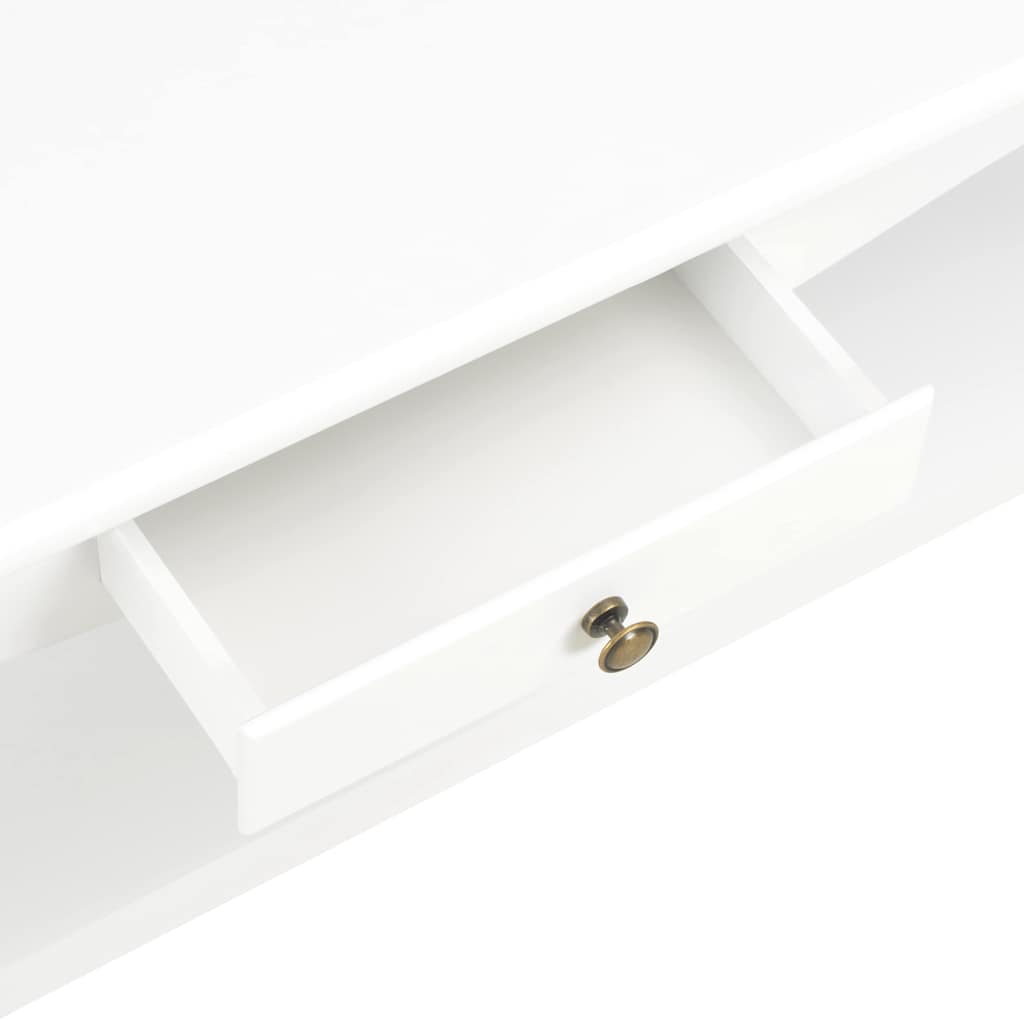 Τραπεζάκι Σαλονιού Λευκό 110 x 60 x 40 εκ. από MDF