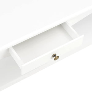 Τραπεζάκι Σαλονιού Λευκό 110 x 60 x 40 εκ. από MDF