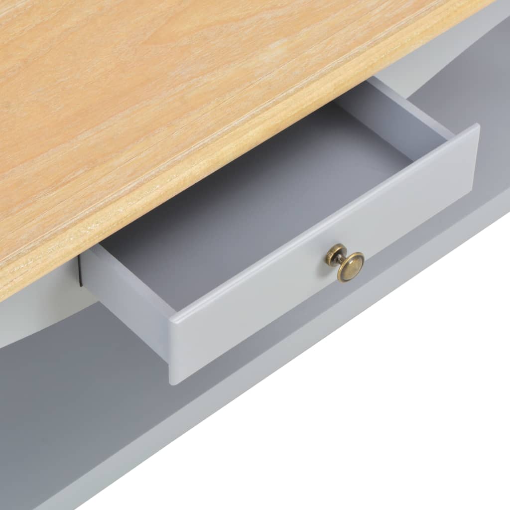 Τραπεζάκι Σαλονιού Γκρι 110 x 60 x 40 εκ. από MDF - Pakobazaar