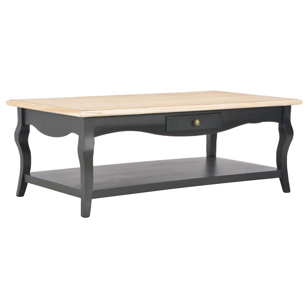 Τραπεζάκι Σαλονιού Μαύρο 110 x 60 x 40 εκ. από MDF