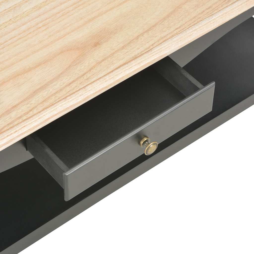 Τραπεζάκι Σαλονιού Μαύρο 110 x 60 x 40 εκ. από MDF
