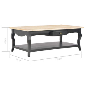 Τραπεζάκι Σαλονιού Μαύρο 110 x 60 x 40 εκ. από MDF