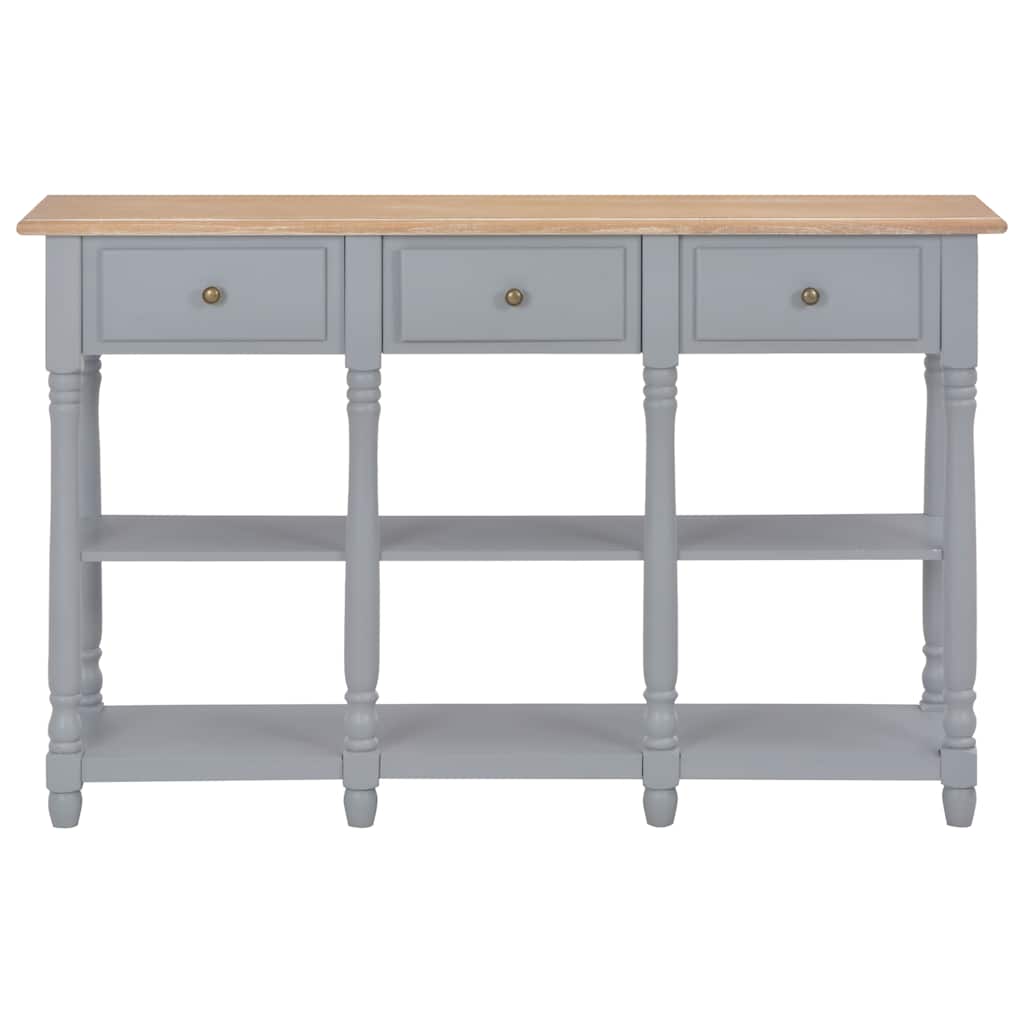 Τραπέζι Κονσόλα Γκρι 120 x 30 x 76 εκ. από MDF