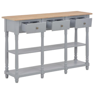Τραπέζι Κονσόλα Γκρι 120 x 30 x 76 εκ. από MDF
