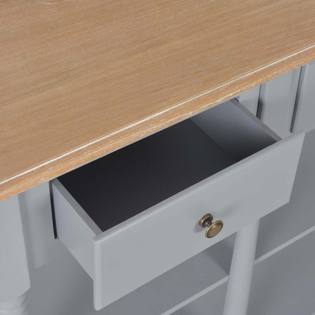 Τραπέζι Κονσόλα Γκρι 120 x 30 x 76 εκ. από MDF