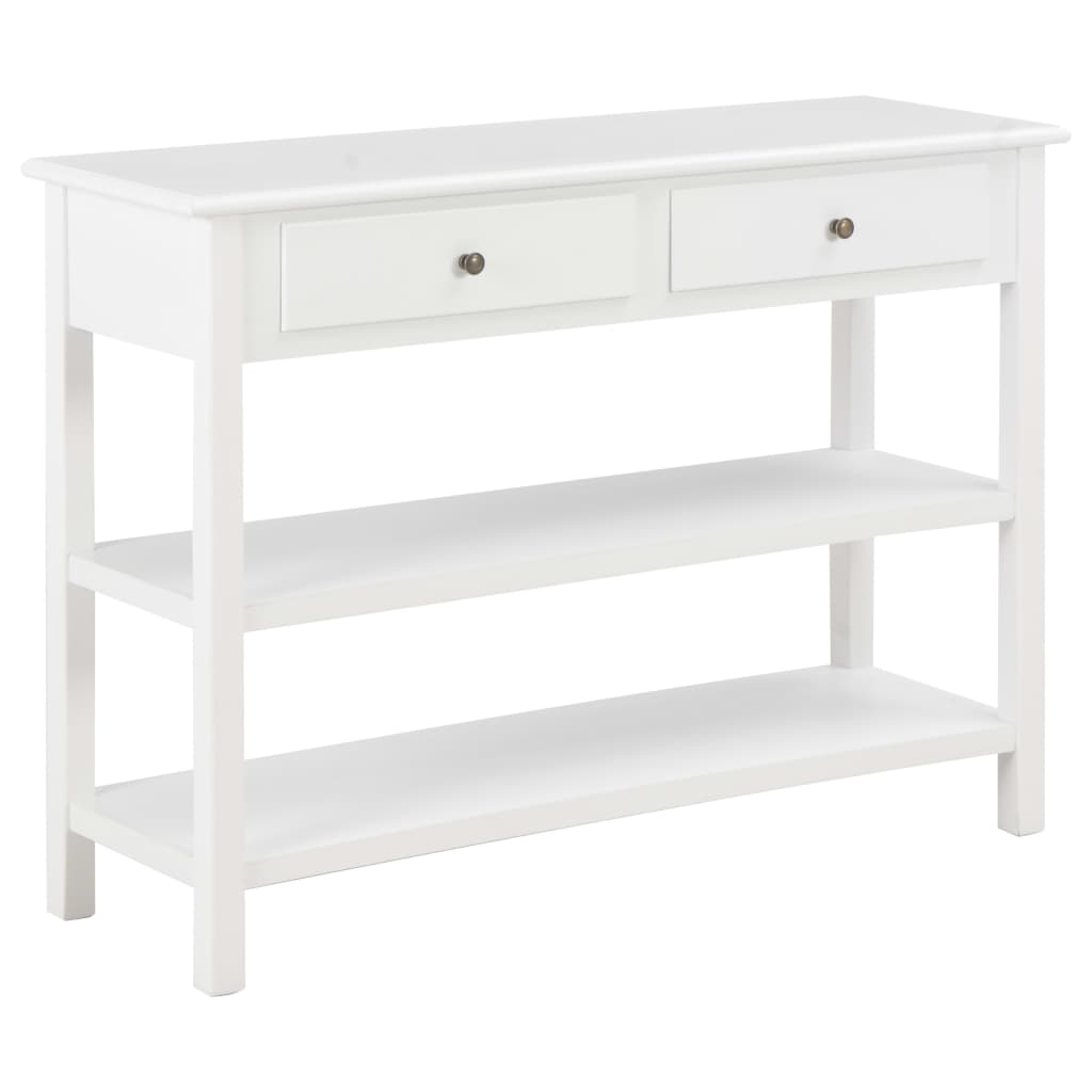Κονσόλα Λευκή 110 x 35 x 80 εκ. από MDF - PAKOBAZAAR