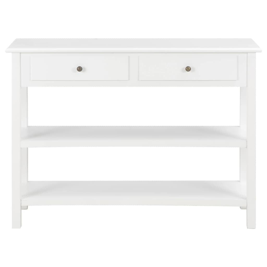 Κονσόλα Λευκή 110 x 35 x 80 εκ. από MDF - PAKOBAZAAR