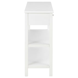 Κονσόλα Λευκή 110 x 35 x 80 εκ. από MDF - PAKOBAZAAR