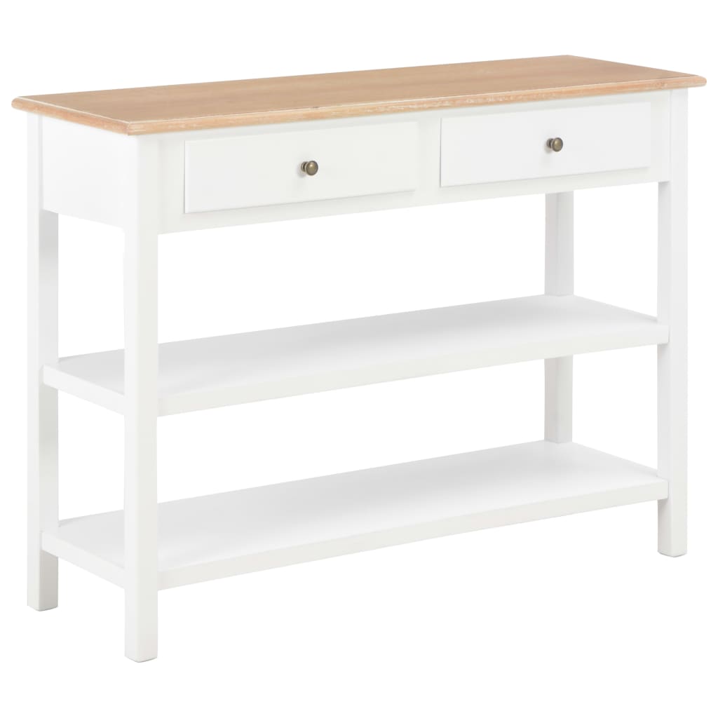 Κονσόλα Λευκή 110 x 35 x 80 εκ. από MDF - PAKOBAZAAR