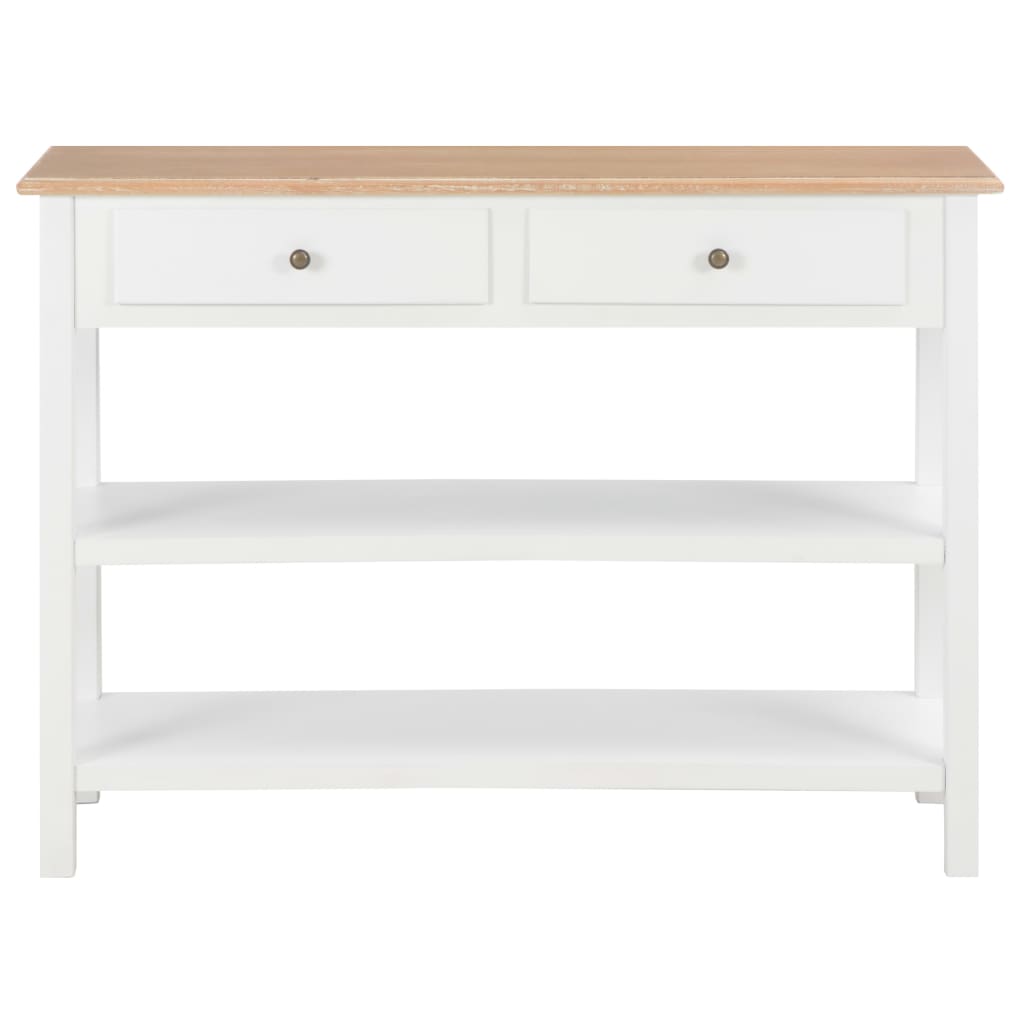 Κονσόλα Λευκή 110 x 35 x 80 εκ. από MDF - PAKOBAZAAR