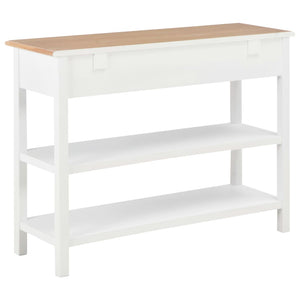 Κονσόλα Λευκή 110 x 35 x 80 εκ. από MDF - PAKOBAZAAR