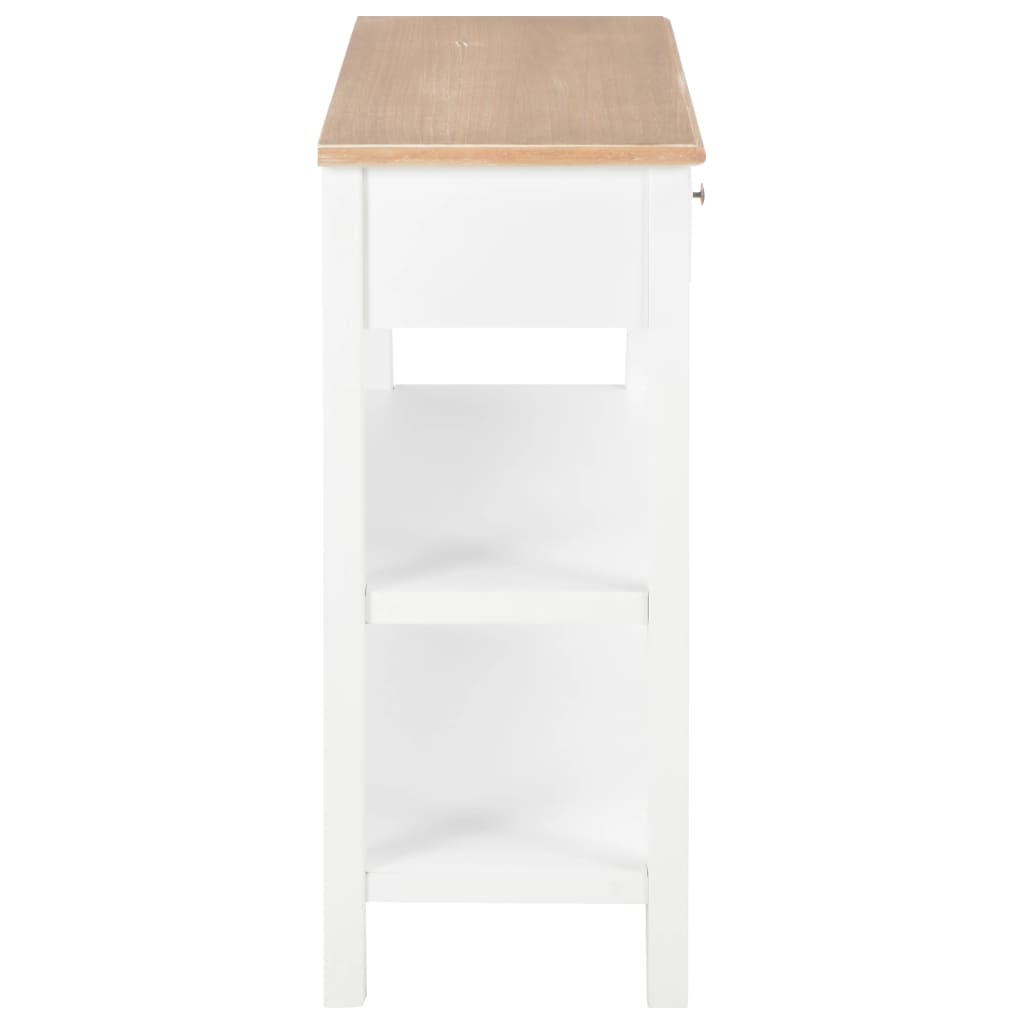 Κονσόλα Λευκή 110 x 35 x 80 εκ. από MDF - PAKOBAZAAR