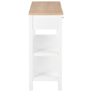 Κονσόλα Λευκή 110 x 35 x 80 εκ. από MDF - PAKOBAZAAR