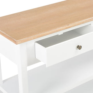 Κονσόλα Λευκή 110 x 35 x 80 εκ. από MDF - PAKOBAZAAR