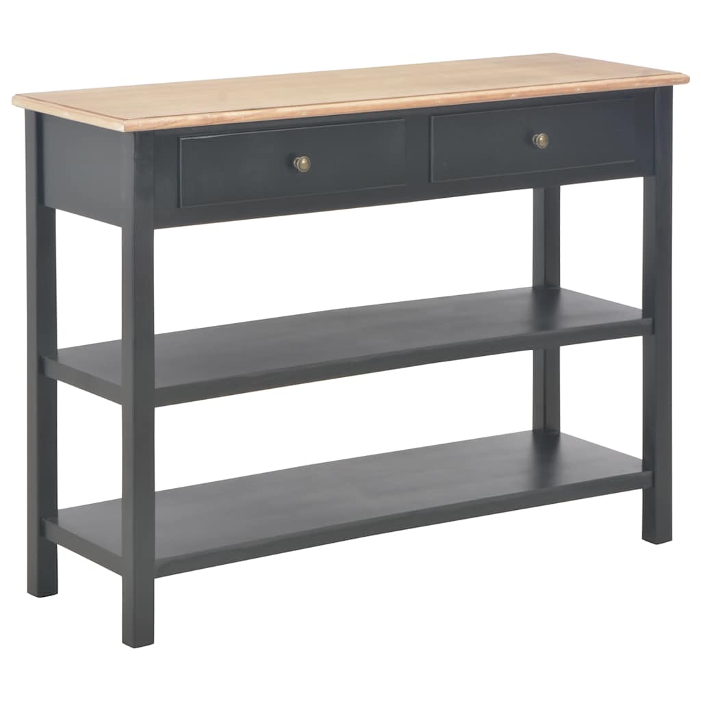 Κονσόλα Μαύρη 110 x 35 x 80 εκ. από MDF