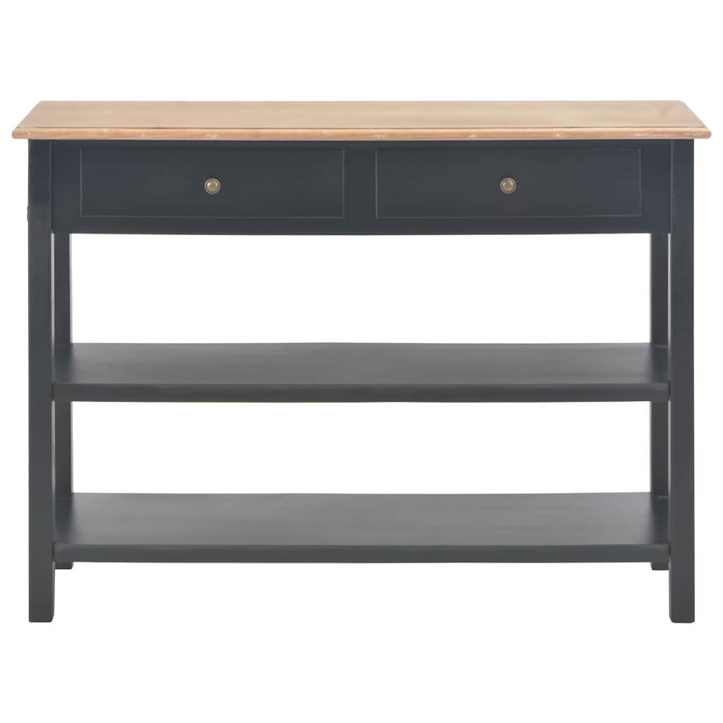 Κονσόλα Μαύρη 110 x 35 x 80 εκ. από MDF