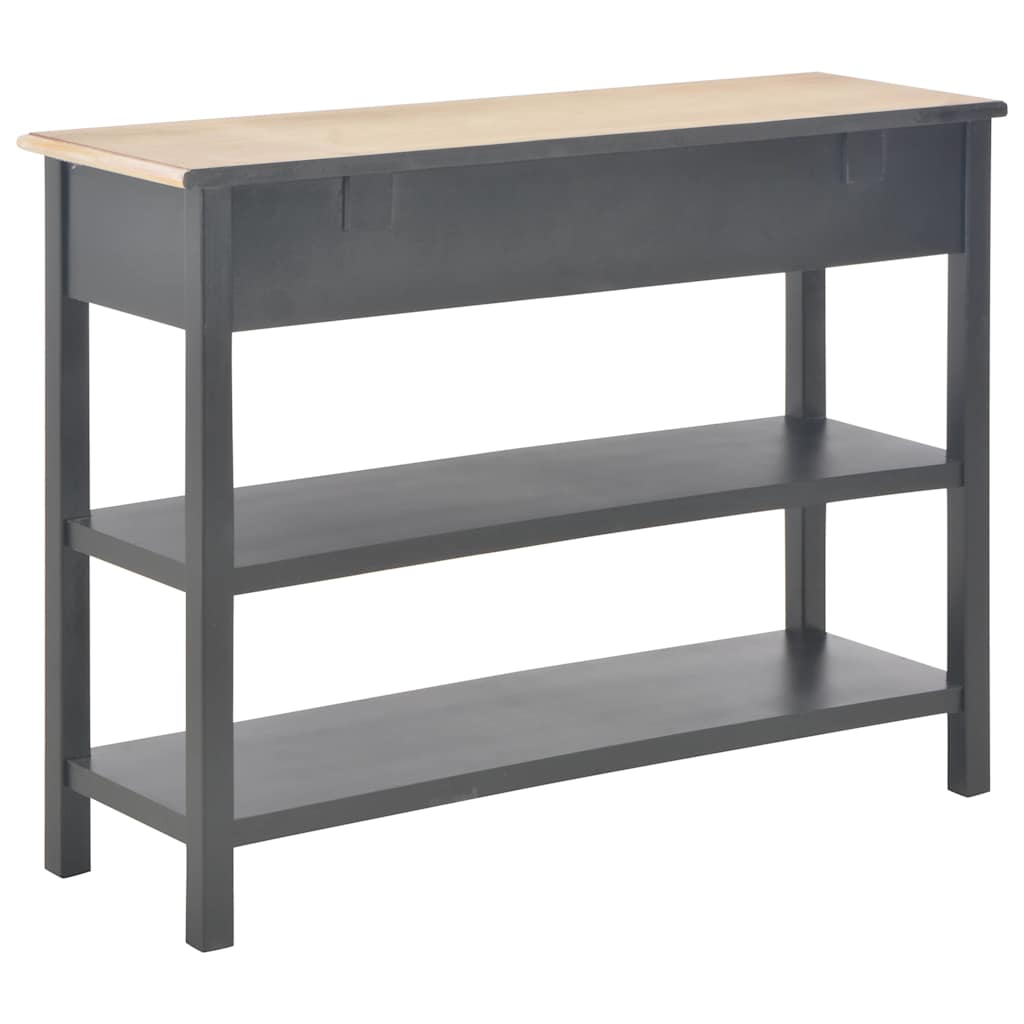 Κονσόλα Μαύρη 110 x 35 x 80 εκ. από MDF