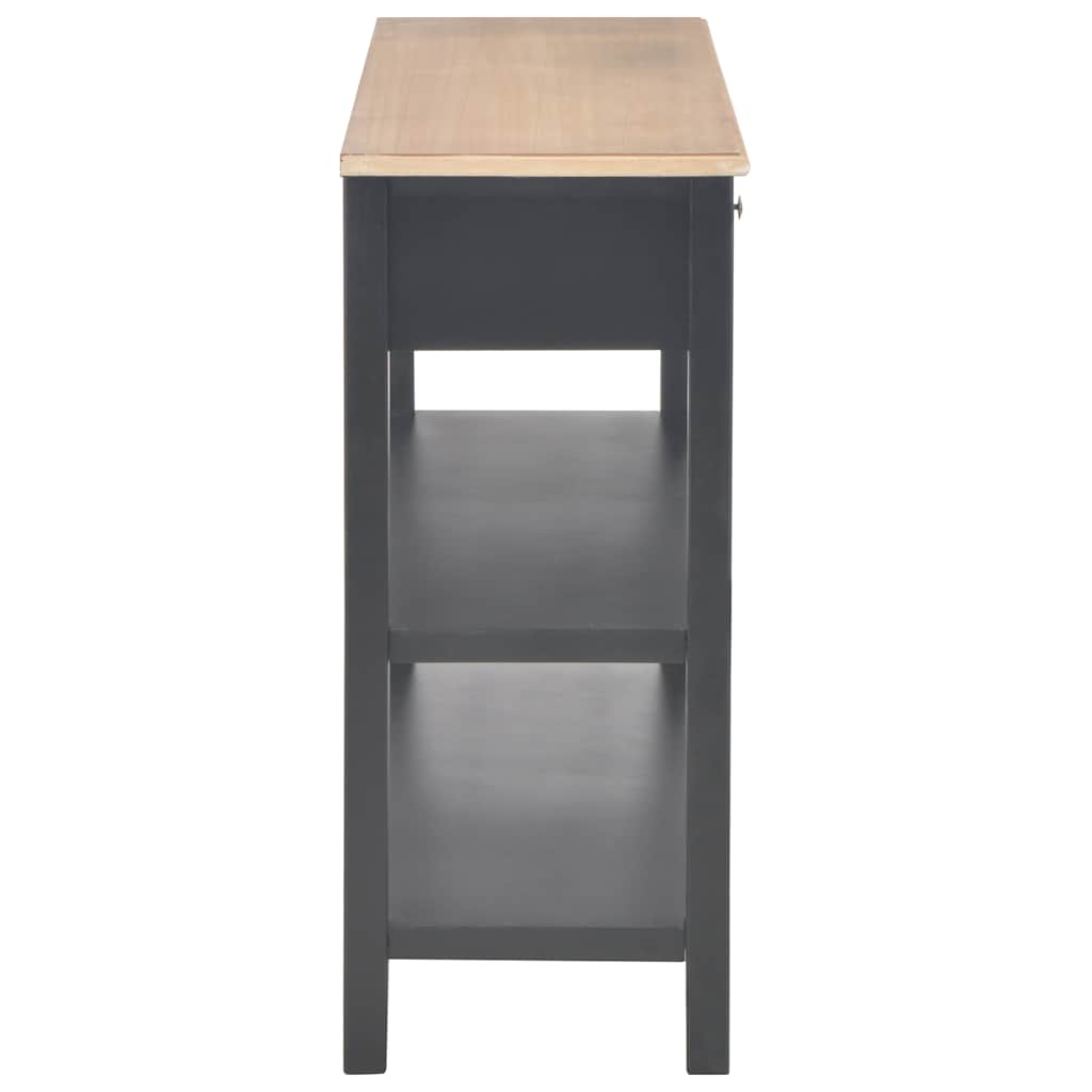 Κονσόλα Μαύρη 110 x 35 x 80 εκ. από MDF