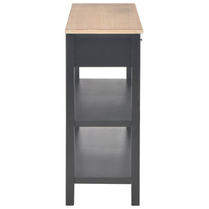 Κονσόλα Μαύρη 110 x 35 x 80 εκ. από MDF