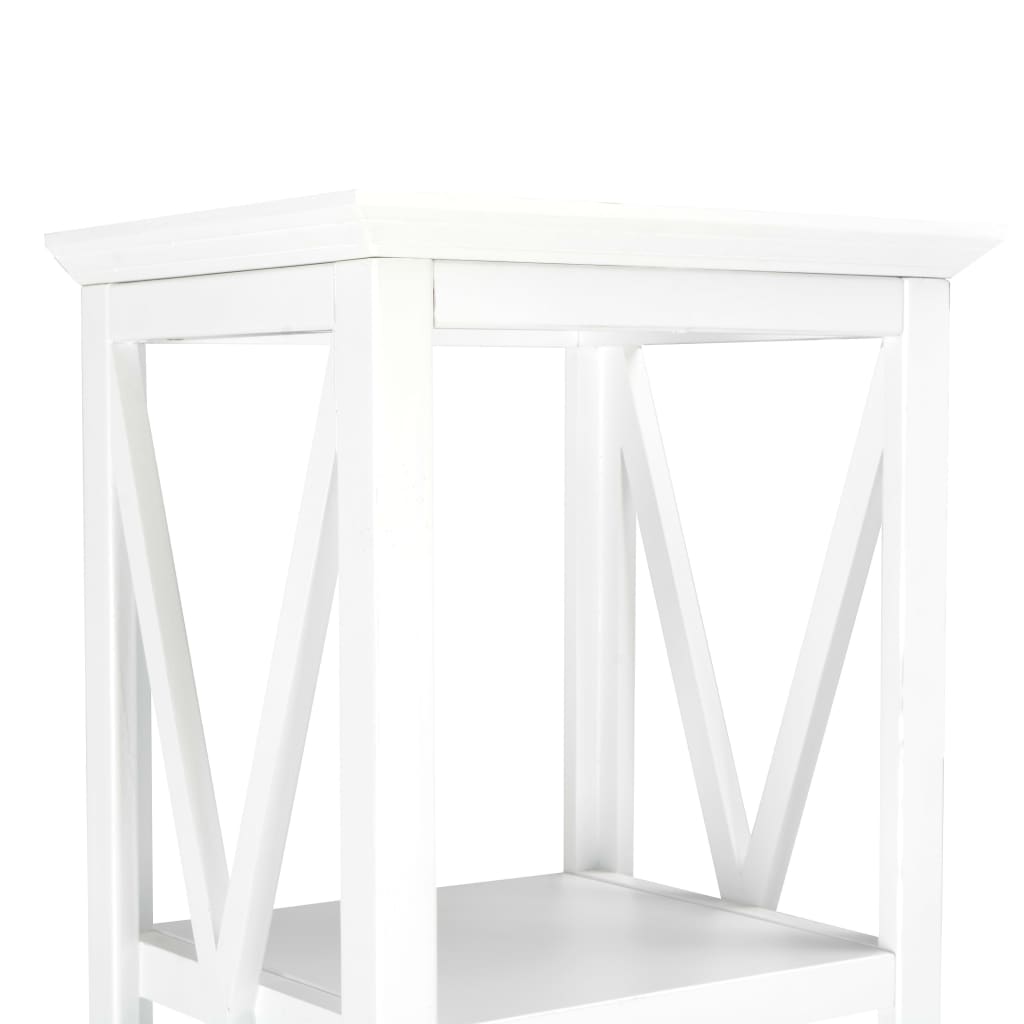 Βιβλιοθήκη με 1 Συρτάρι Λευκή 40 x 30 x 170 εκ. από MDF