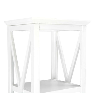 Βιβλιοθήκη με 1 Συρτάρι Λευκή 40 x 30 x 170 εκ. από MDF