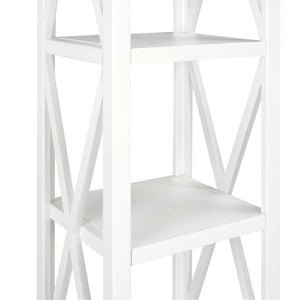 Βιβλιοθήκη με 1 Συρτάρι Λευκή 40 x 30 x 170 εκ. από MDF