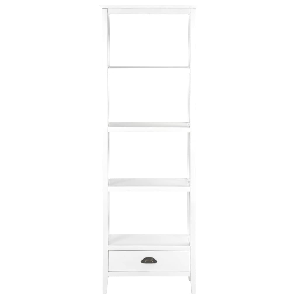 Βιβλιοθήκη με 1 Συρτάρι Λευκή 60 x 30 x 170 εκ. από MDF
