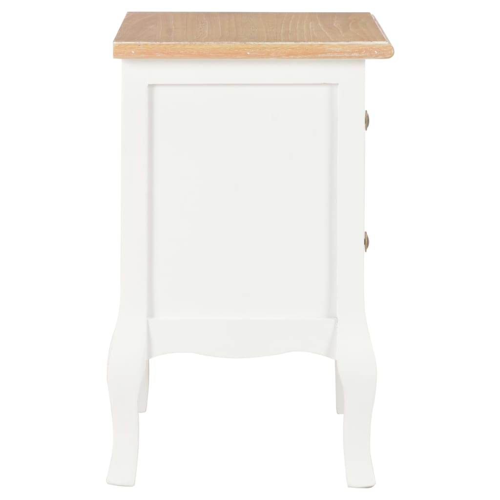Κομοδίνο Λευκό 35 x 30 x 49 εκ. από MDF - Pakobazaar