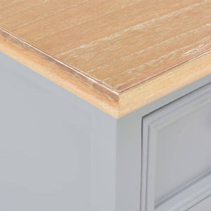Κομοδίνα 2 τεμ. Γκρι 35 x 30 x 49 εκ. από MDF - PAKOBAZAAR