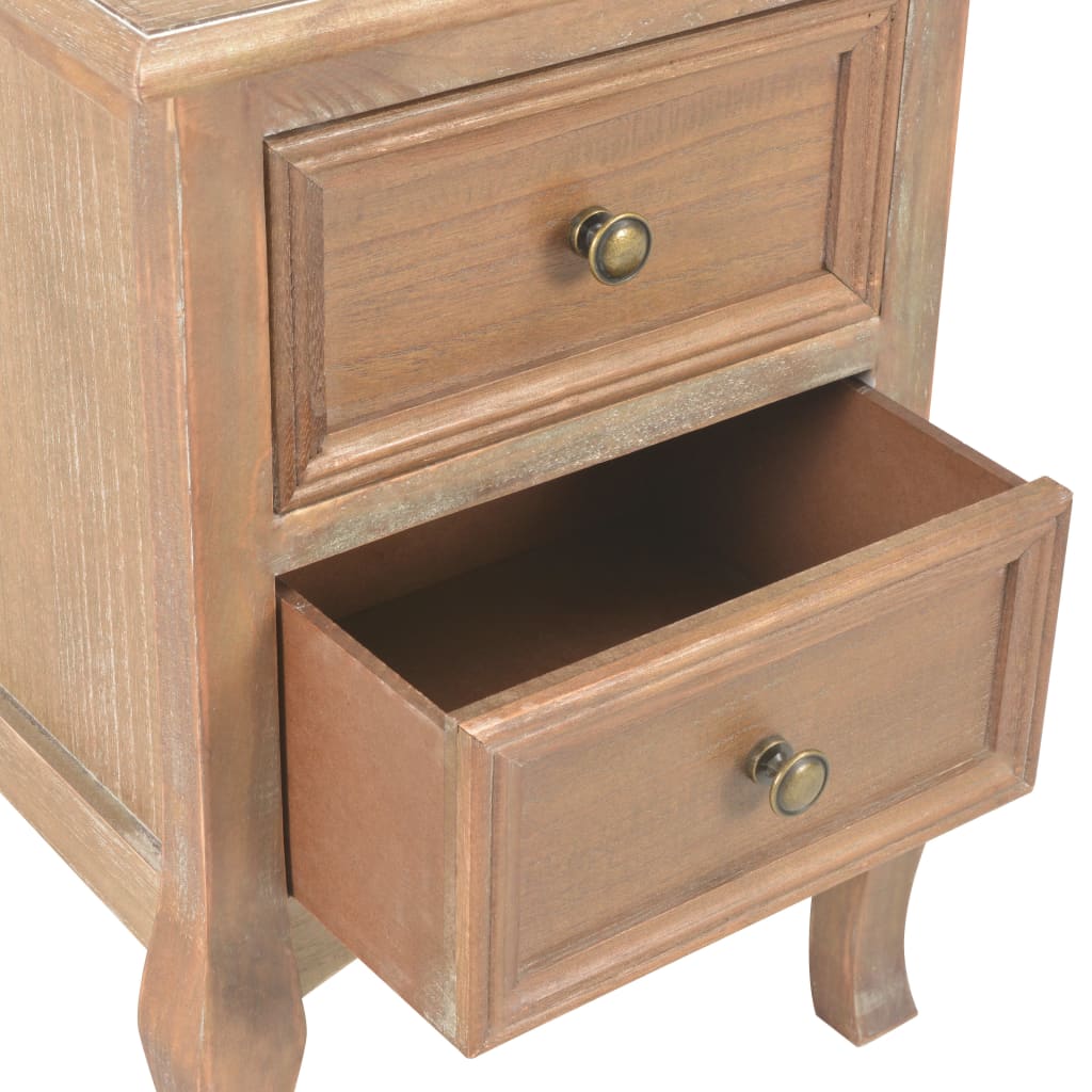 Κομοδίνα 2 τεμ. 35 x 30 x 49 εκ. από MDF