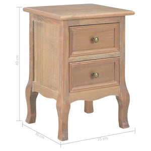 Κομοδίνα 2 τεμ. 35 x 30 x 49 εκ. από MDF