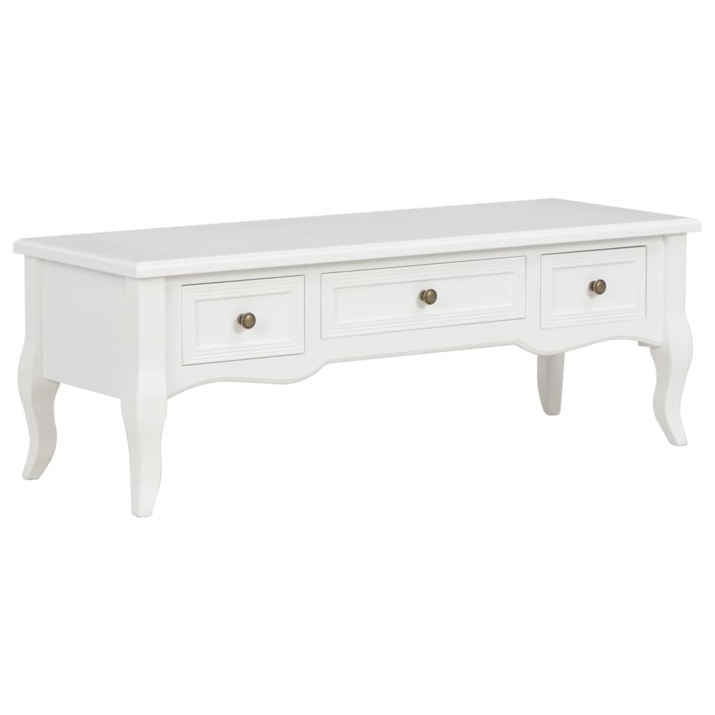 280048  TV Cabinet White 100x35x35 cm Wood - PAKOBAZAAR