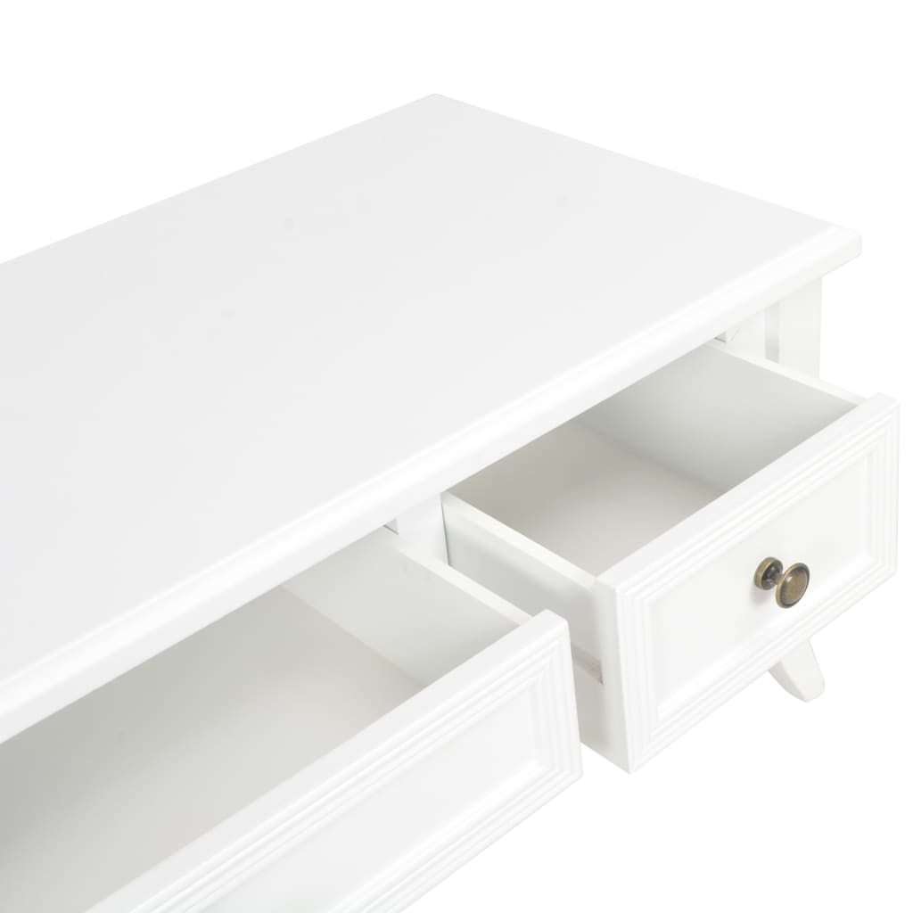 280048  TV Cabinet White 100x35x35 cm Wood - PAKOBAZAAR