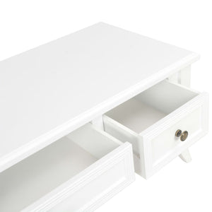 280048  TV Cabinet White 100x35x35 cm Wood - PAKOBAZAAR