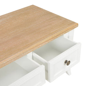 Έπιπλο Τηλεόρασης Λευκό 100 x 35 x 35 εκ. Ξύλινο - PAKOBAZAAR