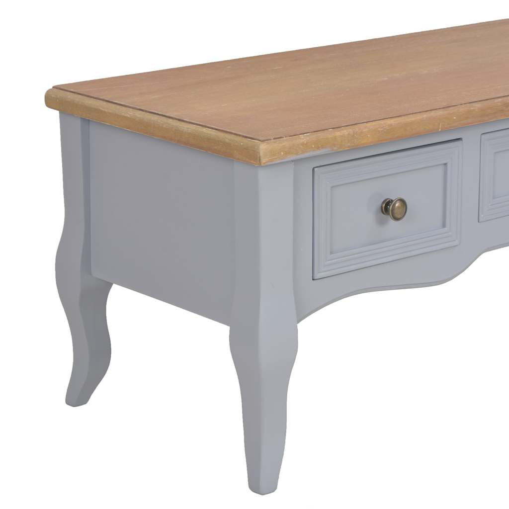 Έπιπλο Τηλεόρασης Γκρι 100 x 35 x 35 εκ. Ξύλινο - PAKOBAZAAR