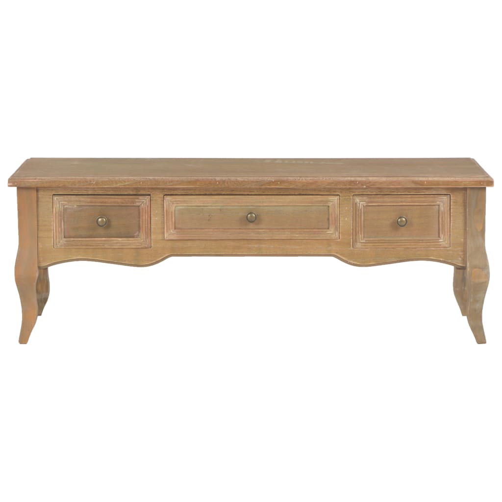 280052   TV Cabinet Brown 100x35x35 cm Wood