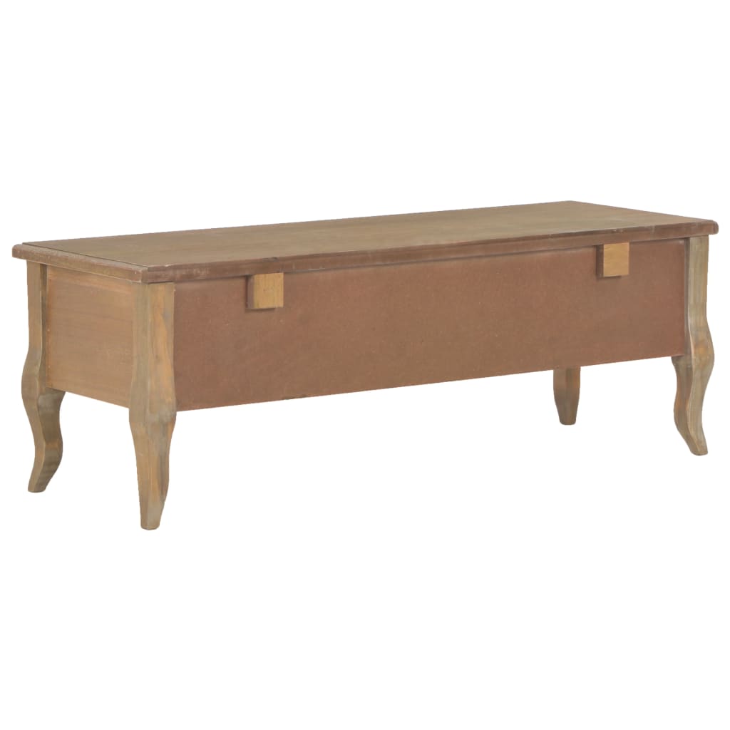 280052   TV Cabinet Brown 100x35x35 cm Wood