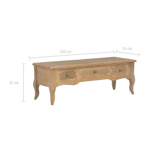 280052   TV Cabinet Brown 100x35x35 cm Wood