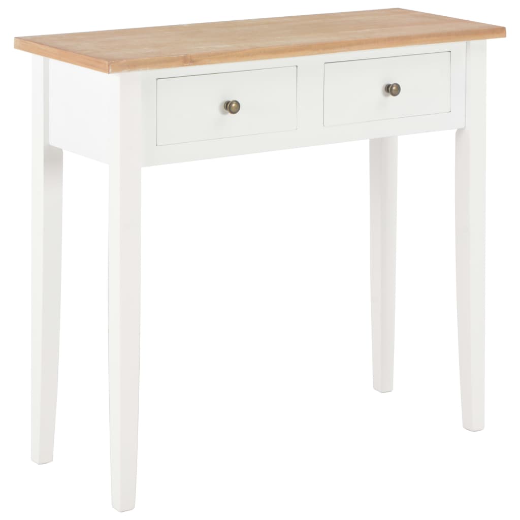 280053  Dressing Console Table White 79x30x74 cm Wood - PAKOBAZAAR